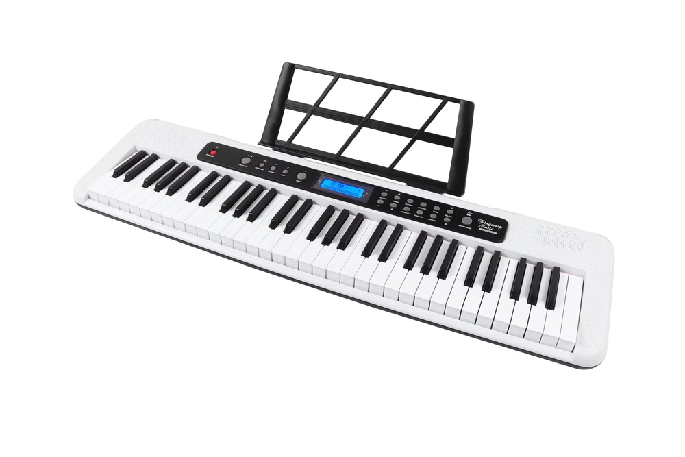 Aiersi A828 61-klavišo sintezatorius baltas