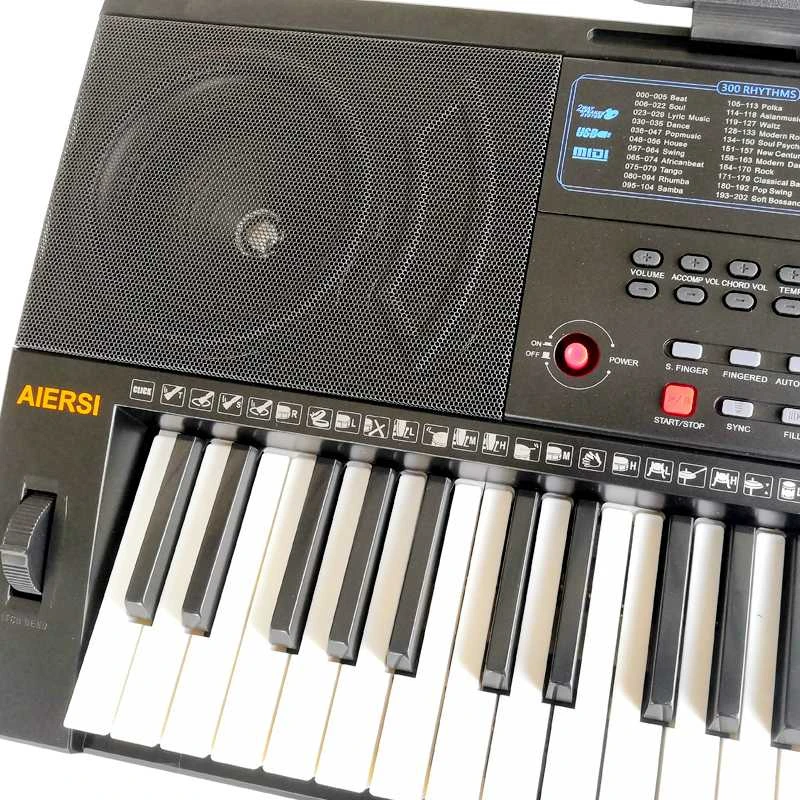 Aiersi ARS1928BK 61-klavišo sintezatorius su jautria klaviatūra ir Pitch Bend valdymo ratuku