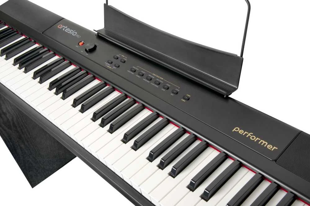 Artesia Performer 88-klavišų skaitmeninis pianinas su stovu, Juodas