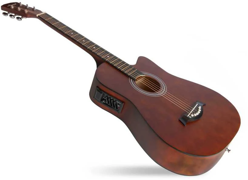 Elektrinės akustinės gitaros rinkinys Aiersi SG040 CE  38", Ruda