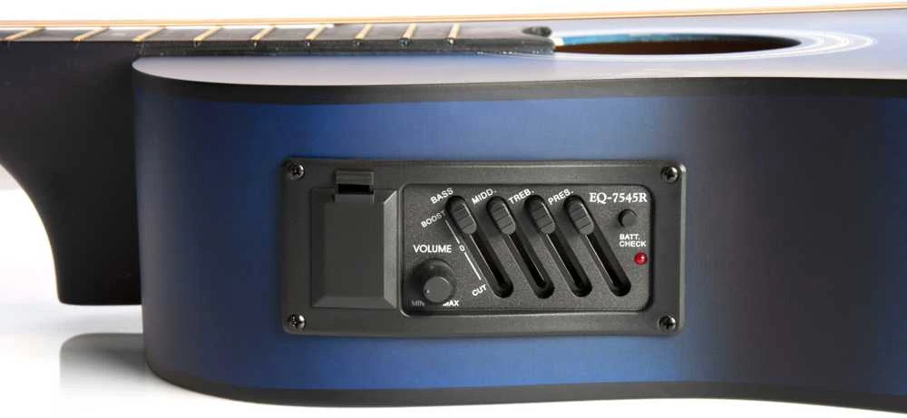 Elektrinės akustinės gitaros rinkinys Aiersi SG040 CE  38", Mėlyna