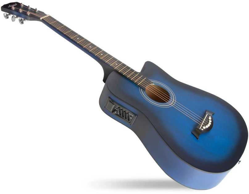 Elektrinės akustinės gitaros rinkinys Aiersi SG040 CE  38", Mėlyna