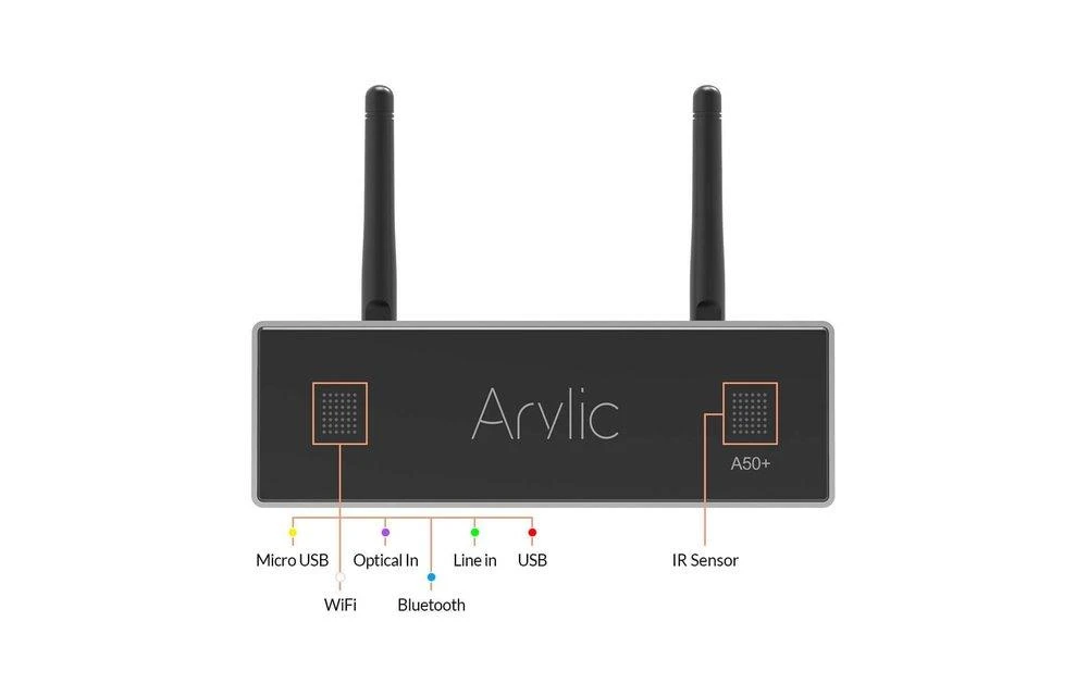 Arylic A50+ tinklo grotuvas su stiprintuvu