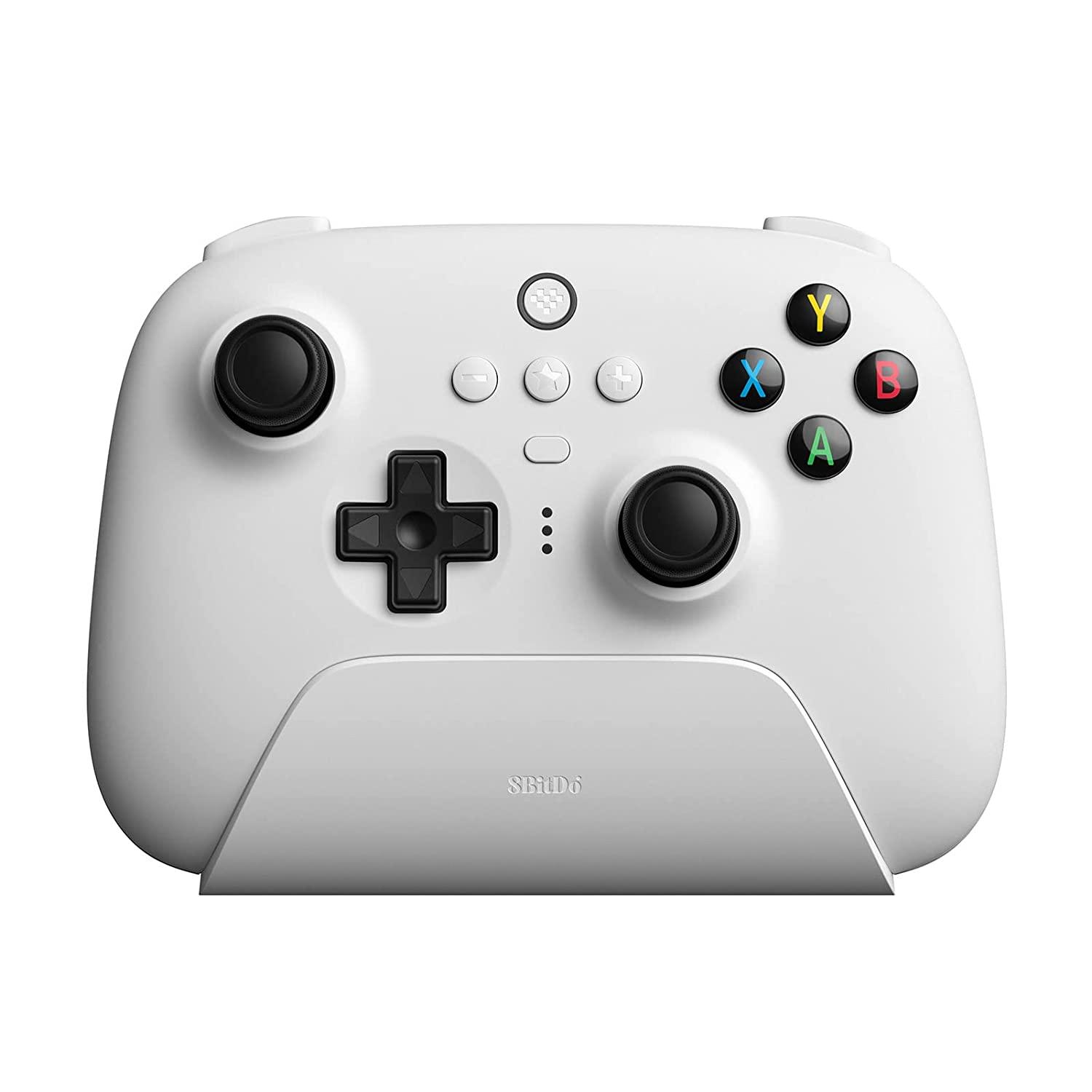 8BitDo Ultimate belaidis pultelis su pakrovimo stotele (Baltas)