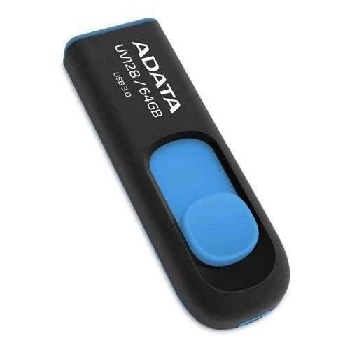 Atmintukas Adata UV128 64GB Juodas/Mėlynas