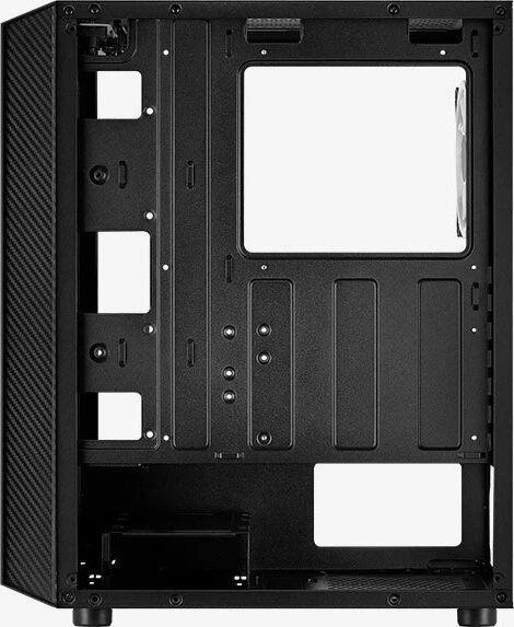 Aerocool Hive-G-BK-v3 „Midi Tower“ Juoda