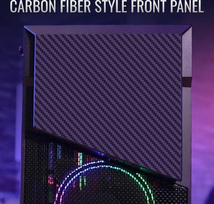 Aerocool Menace Saturn FRGB „Midi Tower“ Juoda