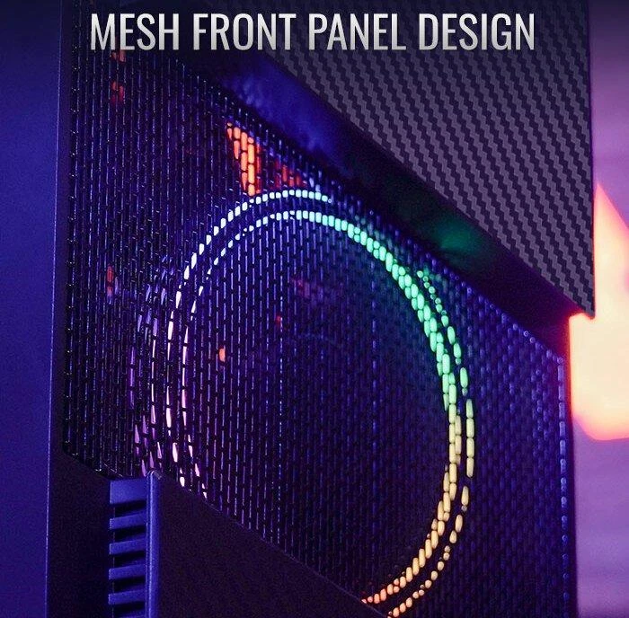 Aerocool Menace Saturn FRGB „Midi Tower“ Juoda