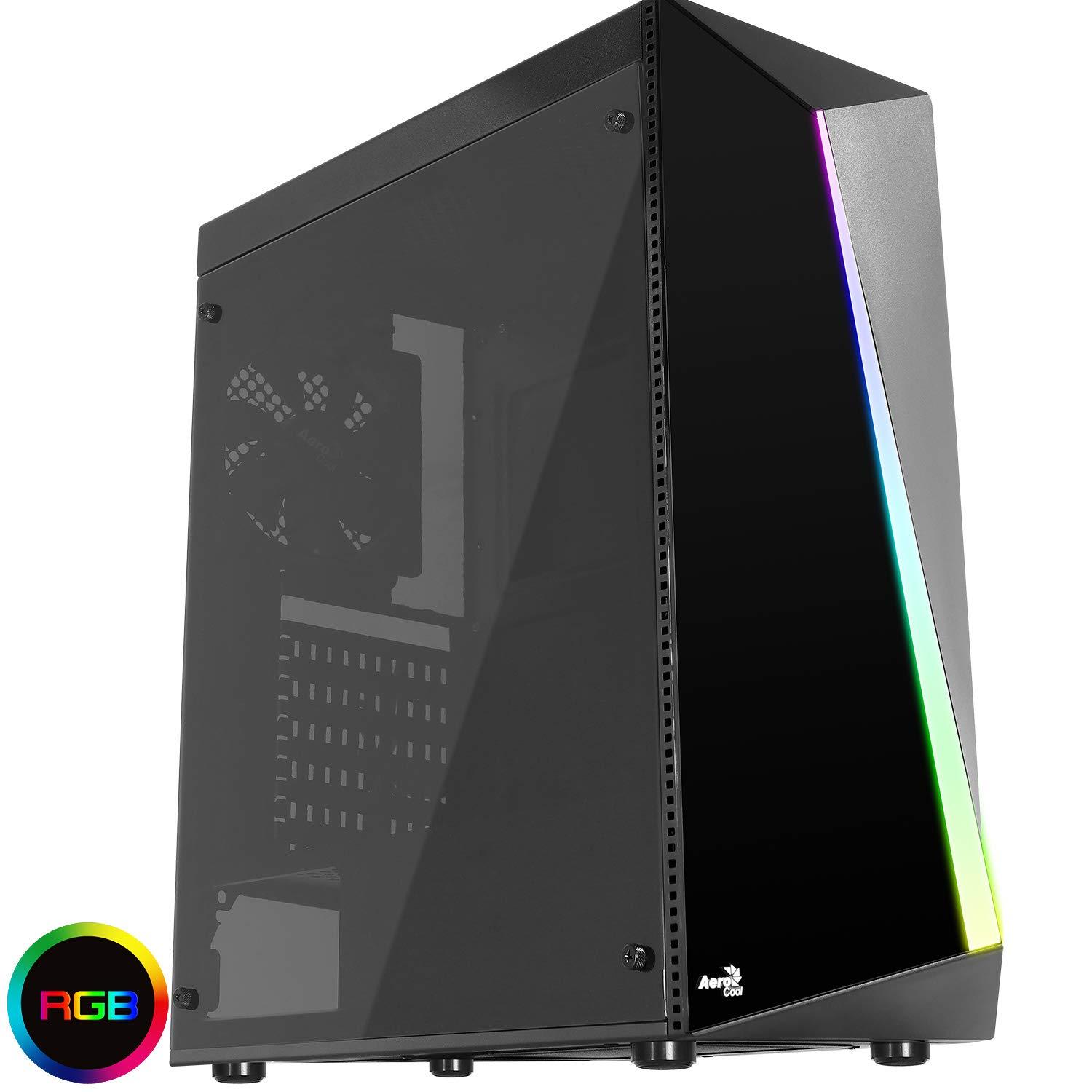 Korpusas Aerocool PGS SHARD RGB AEROPGSSHARDRGB-BK (ATX, Micro ATX, Mini ATX, juodos spalvos)