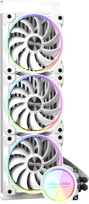 Alpenföhn Gletscherwasser 360 AIO cooler, ARGB – baltos spalvos