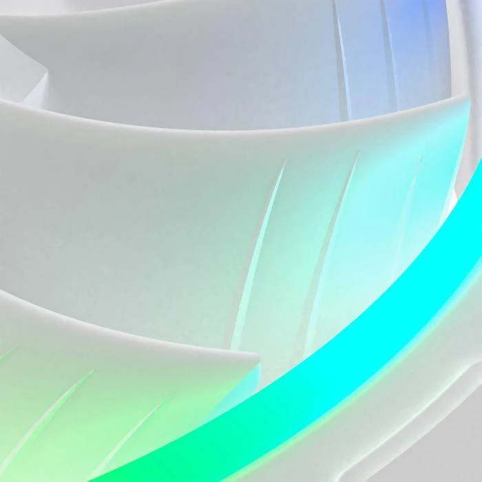 Alpenföhn 120mm Wing Boost 3 ARGB High Speed PWM korpuso ventiliatorius, Single – baltos spalvos