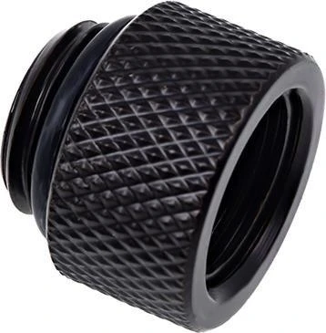 „Alphacool“ jungties adapteris, tiesus G1/4 colio lizdas į G1/4 colio kištuką, juodas