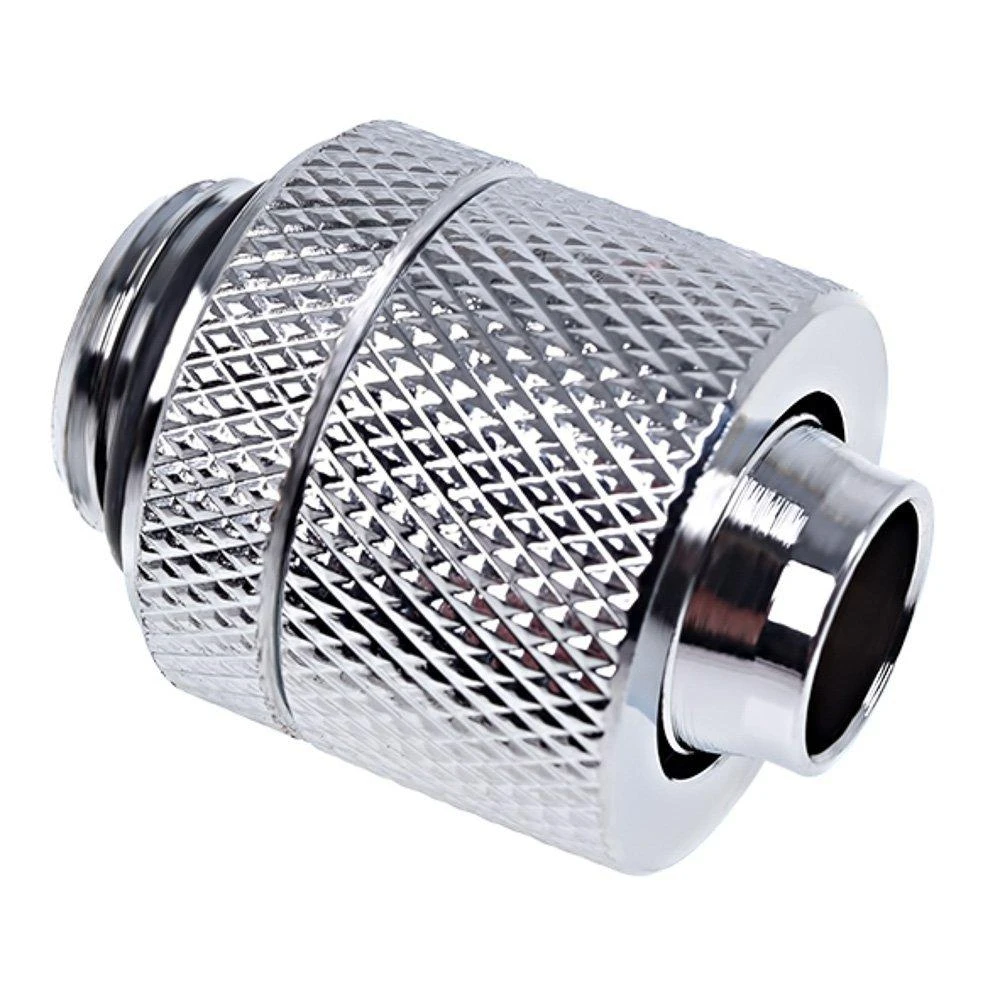 „Alphacool“ jungtis su tiesia G1/4 colio vidinio sriegio jungtimi ir 13/10 mm chromo sidabriniu vamzdžiu