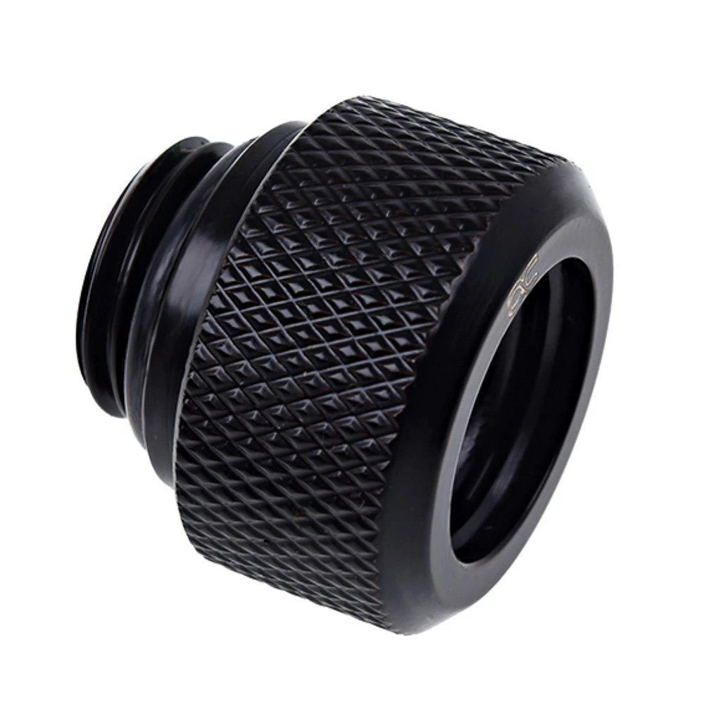 Alphacool Eiszapfen 13 mm kieto vamzdžio suspaudimo jungtis G1/4, 6 paketų – juodas