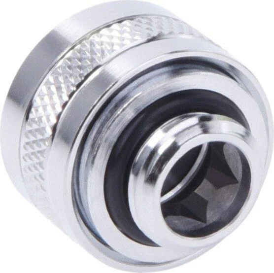 „Alphacool Eiszapfen Pro“ jungtis, 13 mm kietas vamzdelis, G1/4, 6 vnt. pakuotėje, chromuotas