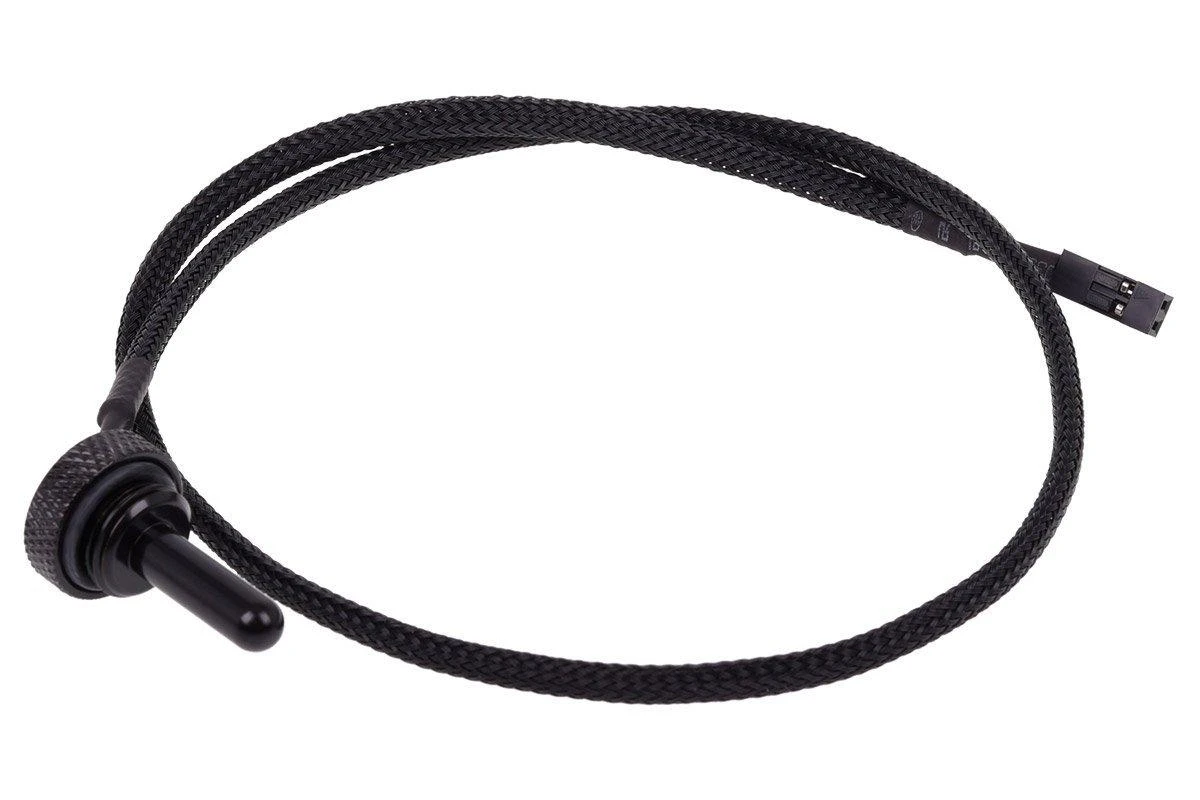 Alphacool temperatūros jutiklis, juodas su laidu