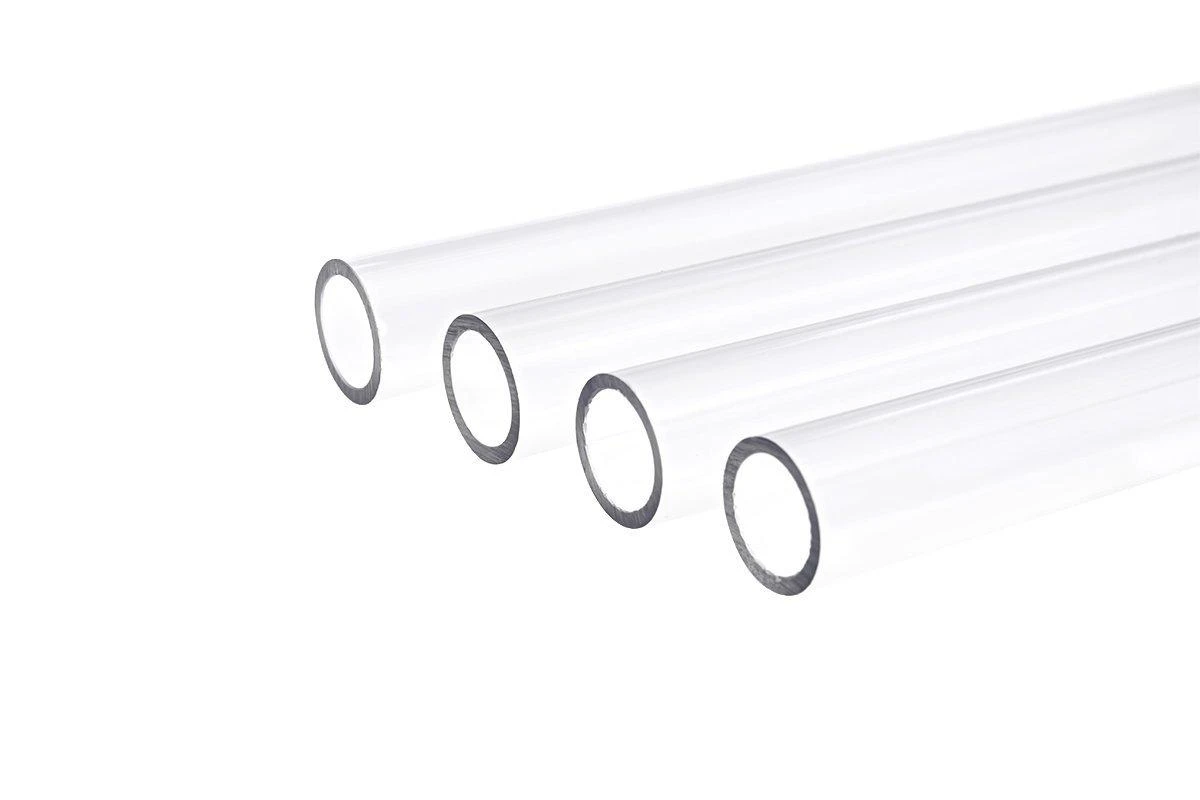 Alphacool Ice Tube 13/10mm kieto vamzdelio PETG – skaidrus, 80cm (4 vnt.)
