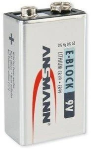 1 Ansmann Lithium 9V blokas dūmų detektoriui
