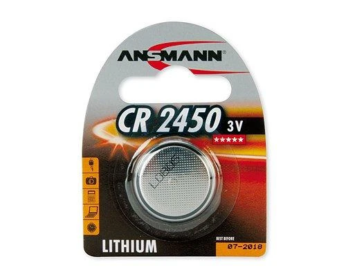Ansmann CR 2450, Vienkartinė baterija, CR2450, Ličio jonų (Li-Ion), 3 V, 1 vnt., Nikelis