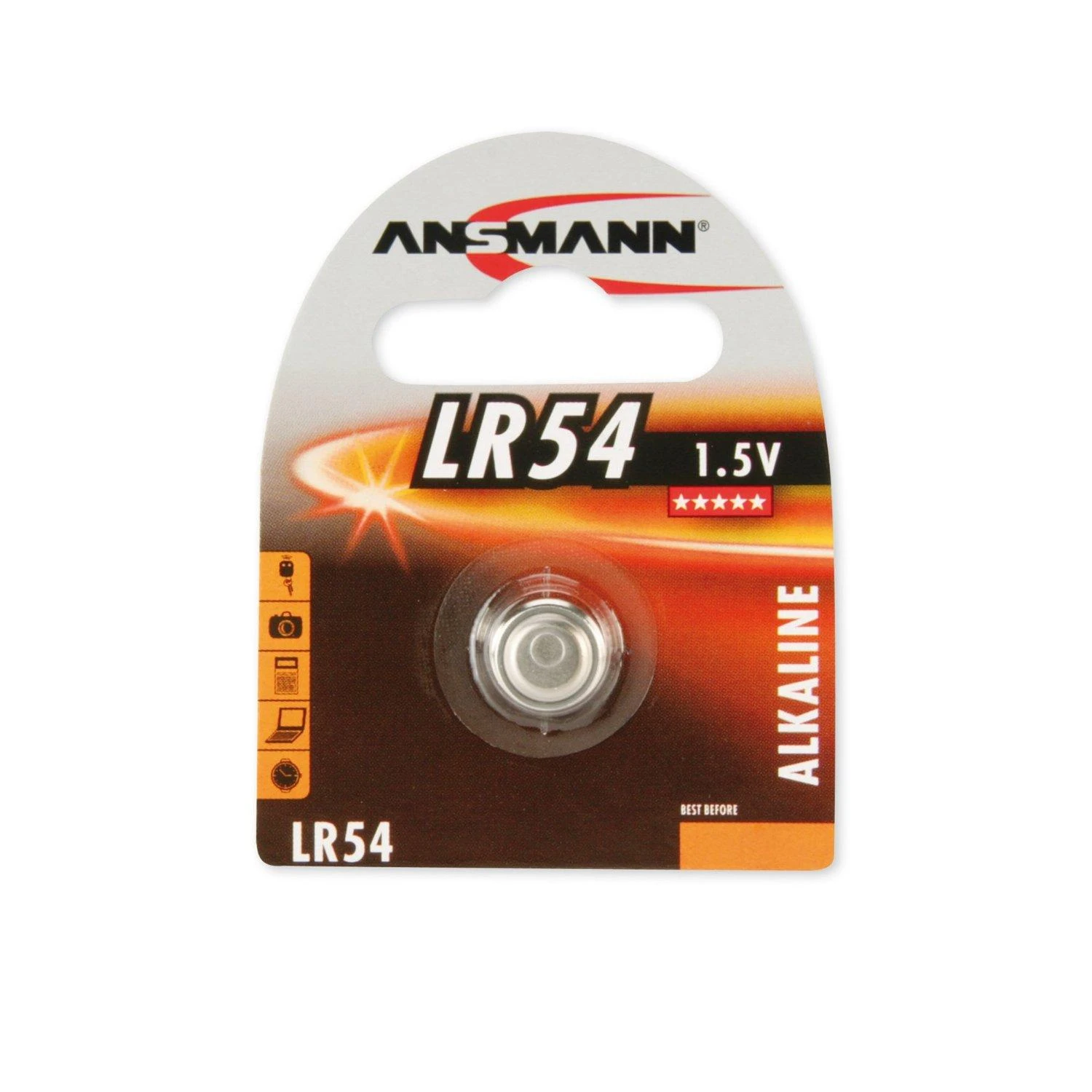 Ansmann Šarminė baterija LR 54, Vienkartinės baterijos, Šarminė, 1,5 V, 1 vnt., LR 54