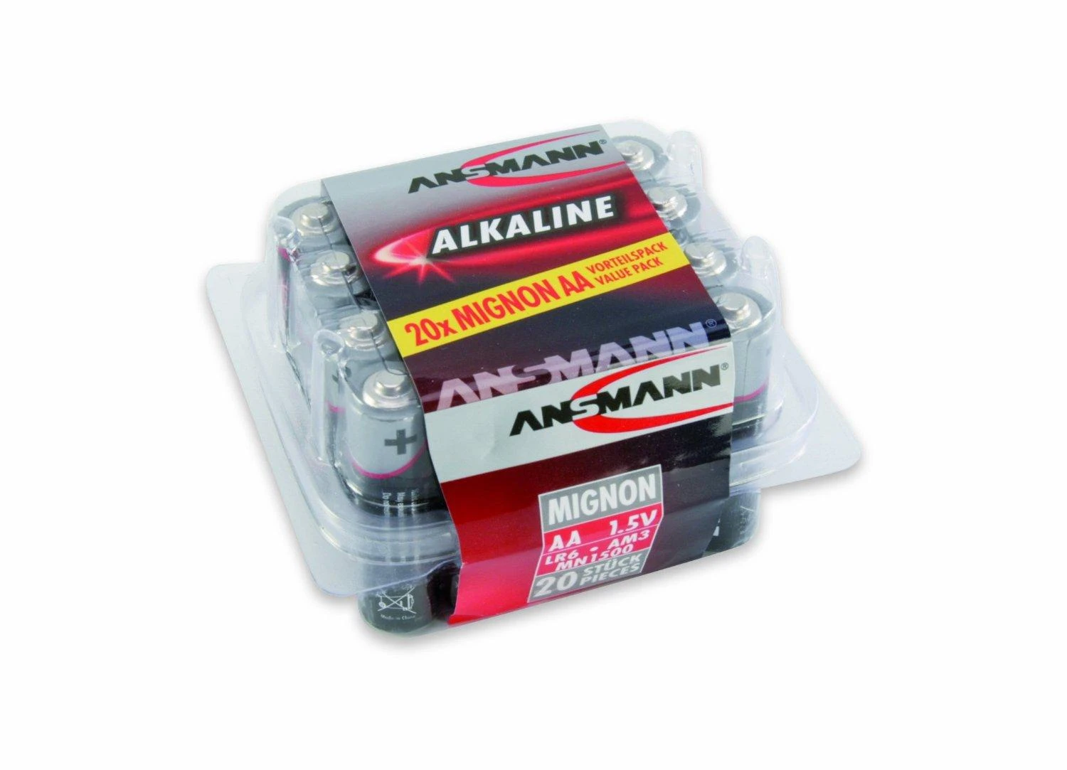 Ansmann AA 1.5V baterijų rinkinys pakuotėje