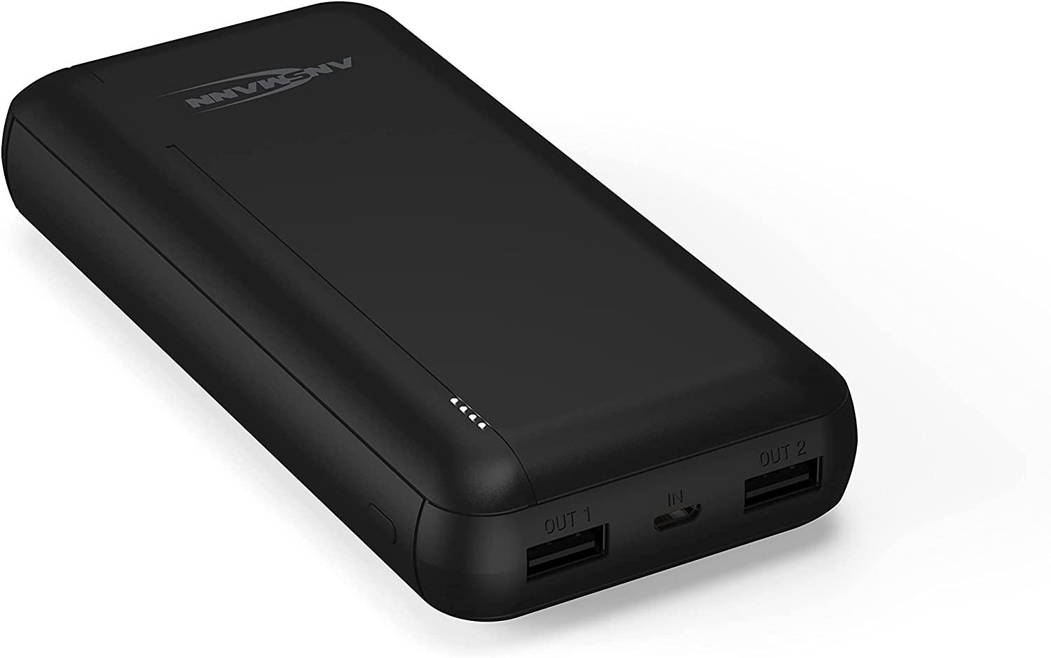 Išorinė baterija POWER BANK ANSMANN (PB212) 20000mAh (2xUSB; 1xUSB-C) juoda