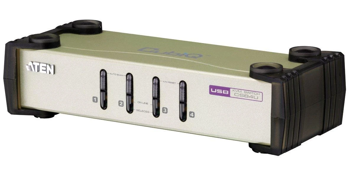 Aten 4-Port PS/2-USB VGA KVM jungiklis | Aten | 4 prievadų PS/2 USB VGA KVM jungiklis