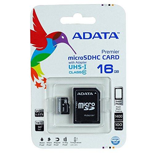 Atminties kortelė ADATA | Premier UHS-I | 16 GB | Micro SDHC | Flash atminties klasė 10 | SD adapter