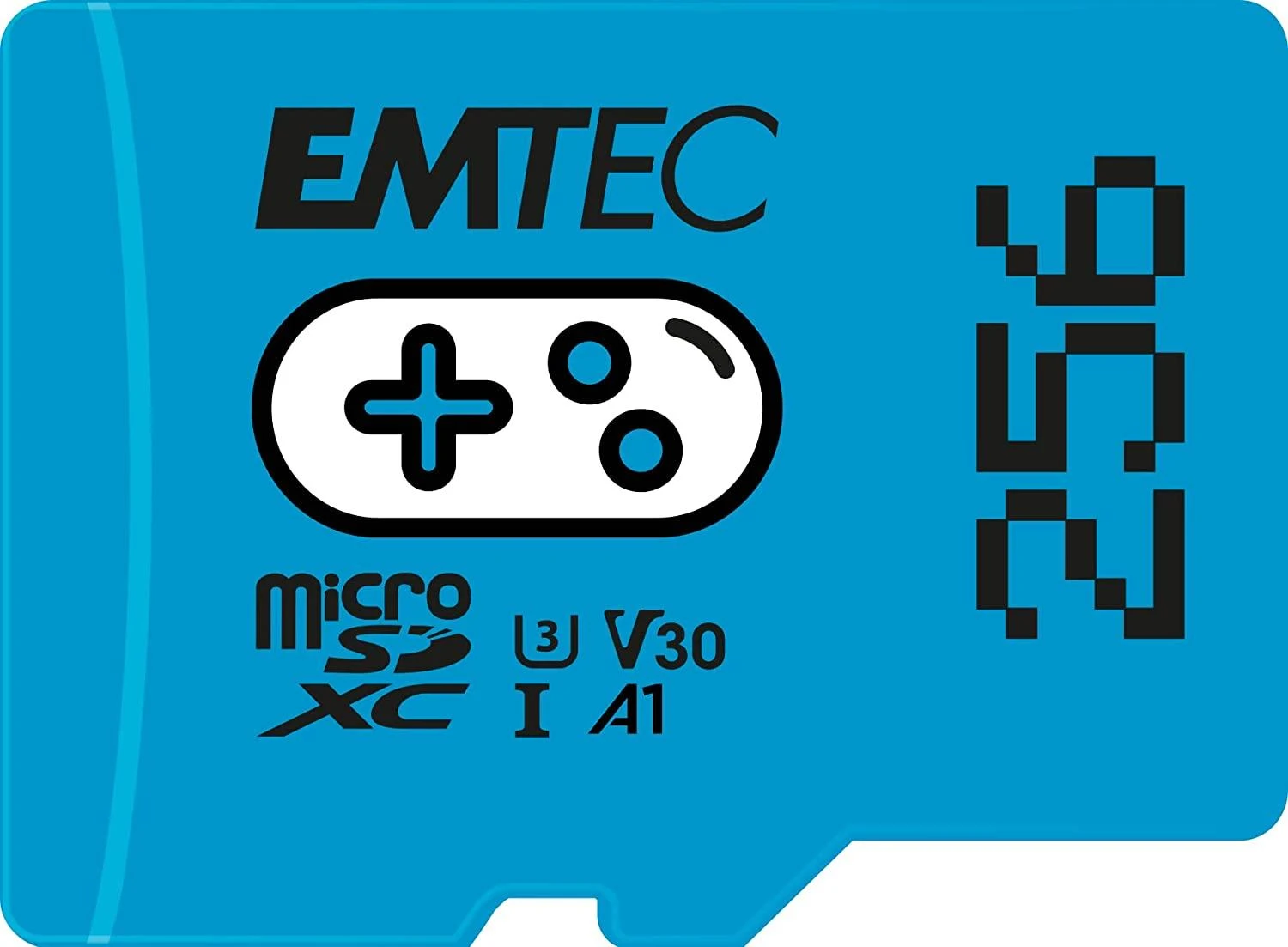 Atminties kortelė Karta Emtec Gaming Micro SDXC 256 GB 10 klasės UHS-I/U3 A1 V30 (ECMSDM256GXCU3G)