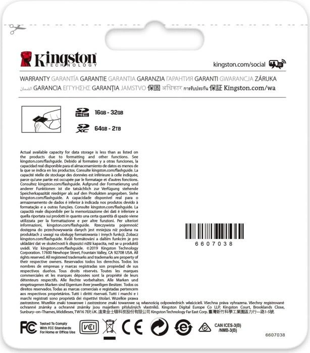 Atminties kortelė Kingston 256GB SDXC Canvas Go Plus 170R C10 UHS-I U3 V30