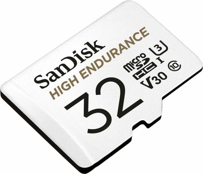 Sandisk High Endurance 32GB microSD kortelės paviršius