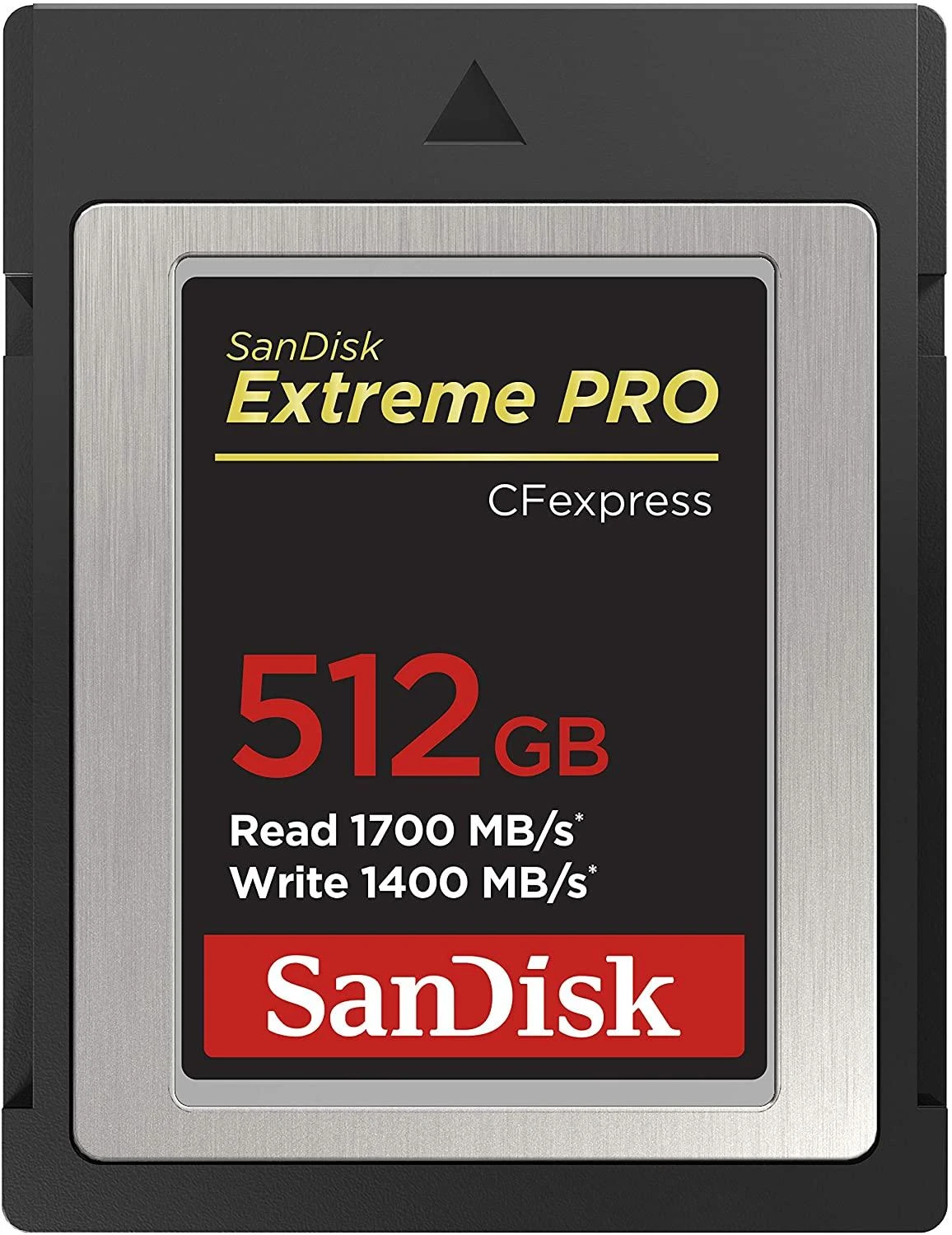 Atminties kortelė SanDisk Extreme PRO CFexpress B tipo kortelė, 512 GB, 1700 MB/s skaitymo greitis, 1200 MB/s rašymas