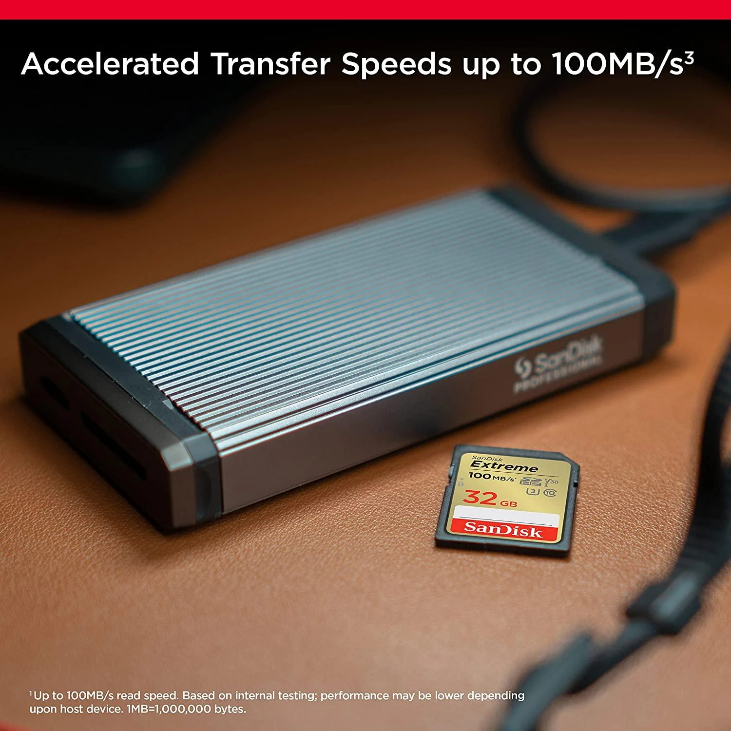 SANDISK Extreme 32GB atminties kortelė iki 100MB/s, UHS-I, 10 klasė, U3, V30