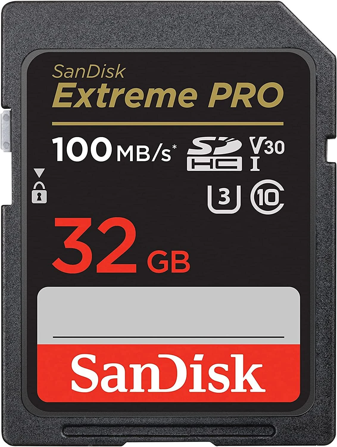 SanDisk Extreme PRO 32 GB atminties kortelės priekinė pusė
