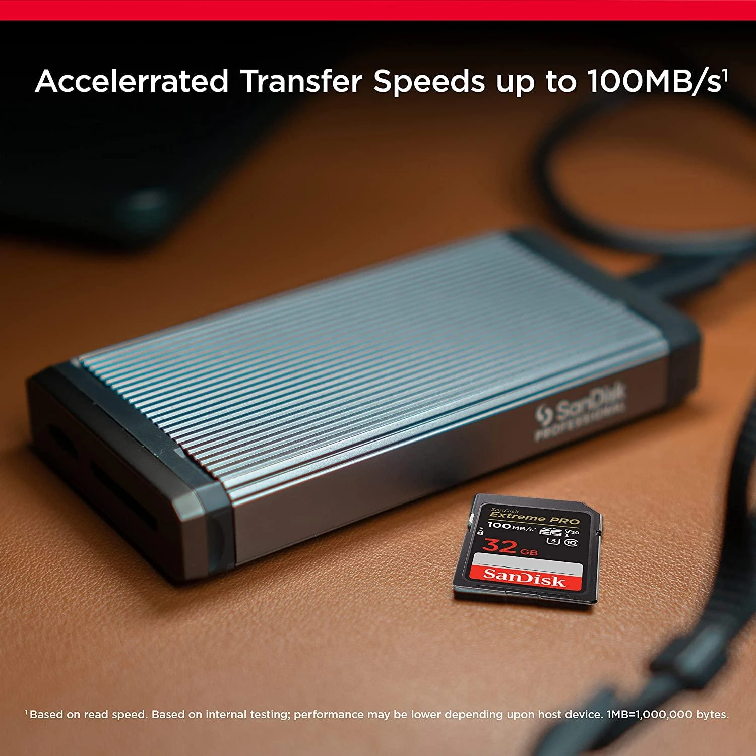 Atminties kortelė SANDISK Extreme PRO 32GB SDHC Memory Card + 2 metai RescuePRO Deluxe iki 100MB/s & 90MB/s Read/Write speeds, UHS-I, Class 10, U3, V30