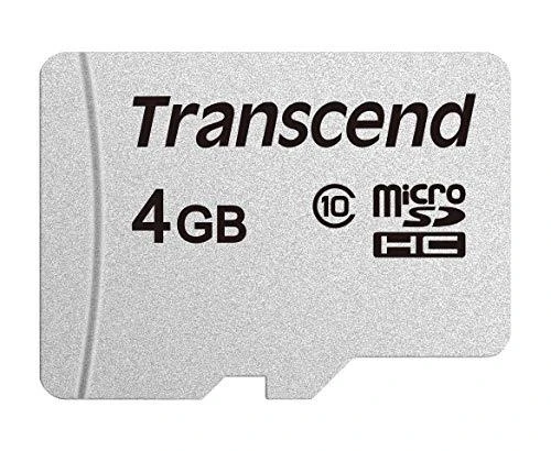 Atminties kortelė TRANSCEND 4GB Micro SD kortelė be adapterio, 10 klasė