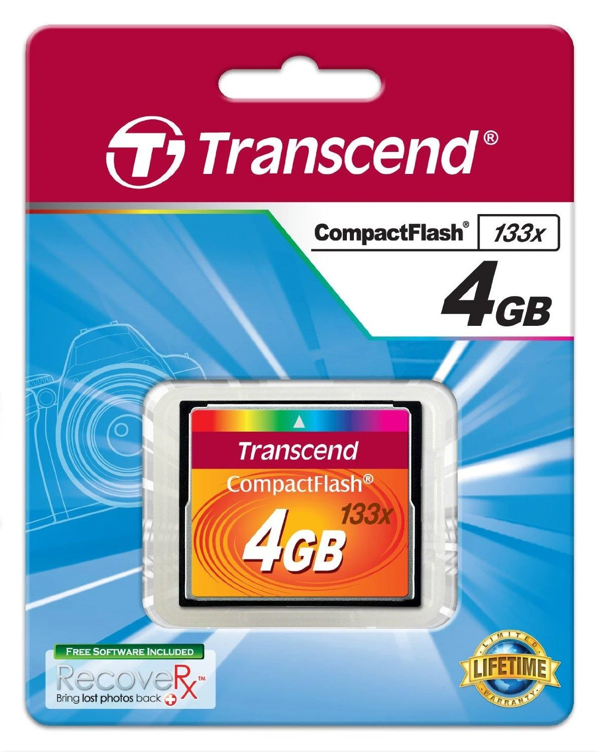 Atminties kortelė TRANSCEND 4GB CFCard 133x ultra