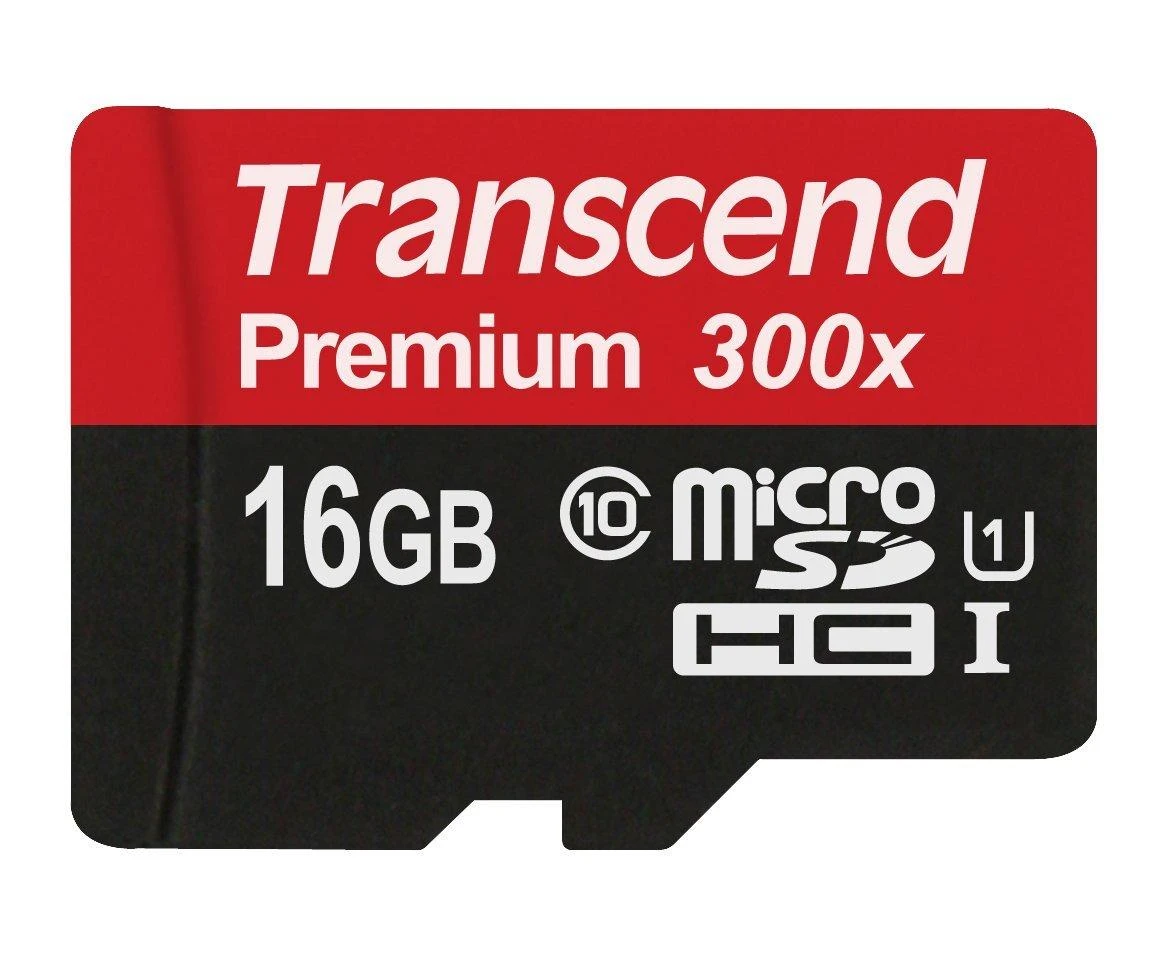 Atminties kortelė TRANSCEND 16GB Micro SDHC Class 10 UHS-I su adapteriu