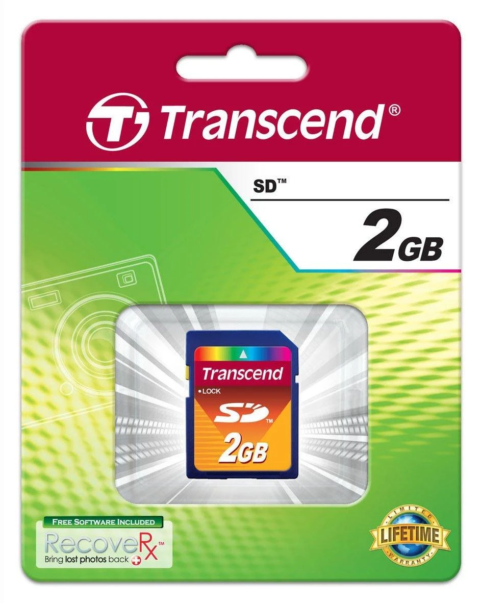 Atminties kortelė TRANSCEND SD kortelė 2GB SecureDigital