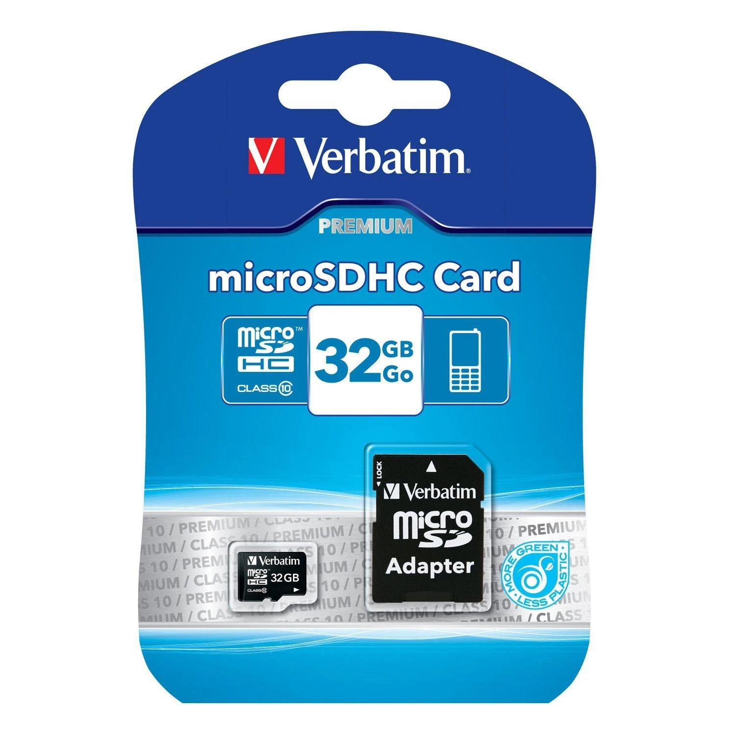 Micro SDHC atminties kortelė Verbatim 32GB, su adapteriu / V44083