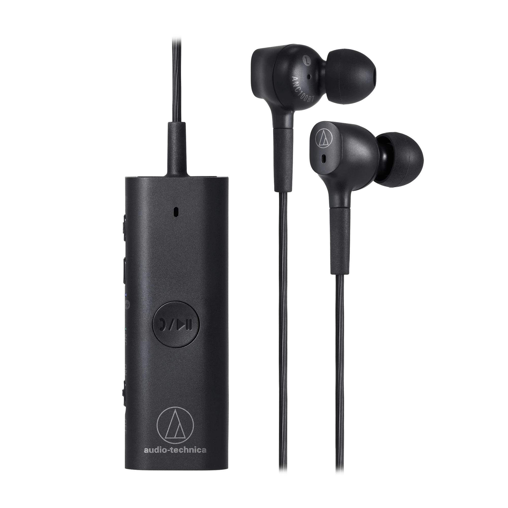 Audio-Technica ATH-ANC100BT belaidės triukšmą slopinančios ausinės, Juodos spalvos