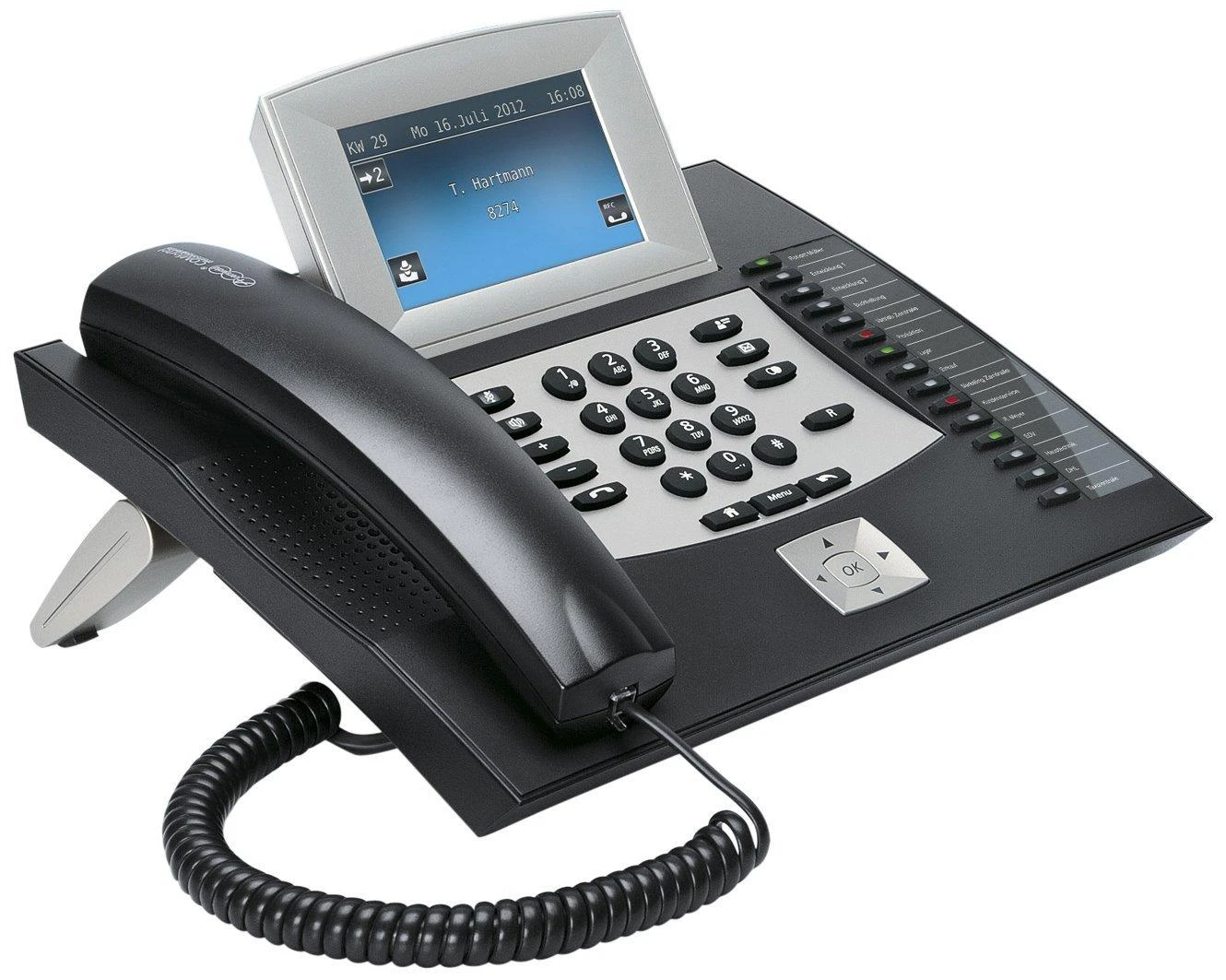 AEW Auerswald COMfortel 2600 Analoginis telefonas Skambintojo ID Juoda