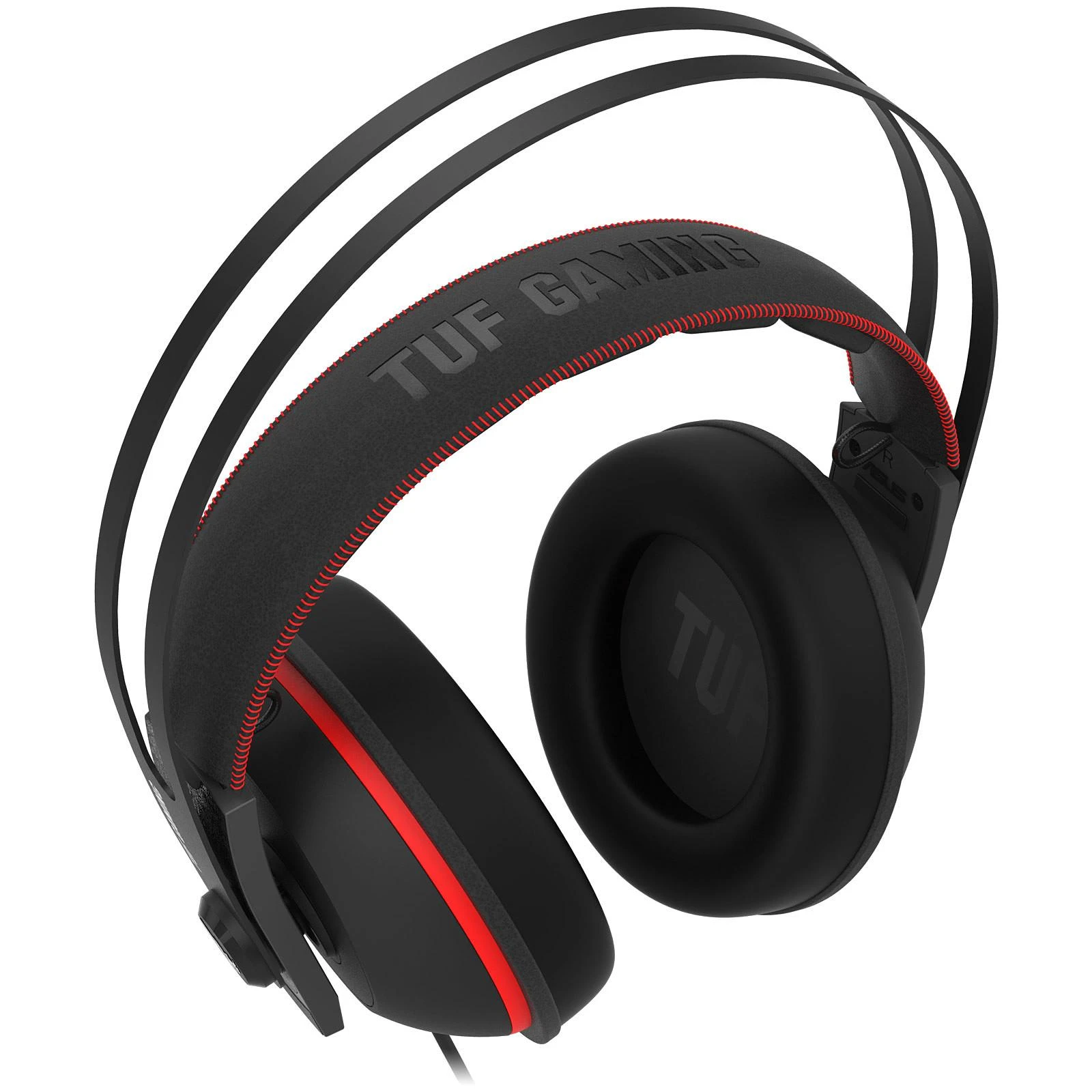 Žaidimų ausinės Asus TUF Gaming H7 Core, tinka PC, Mac, PS4, Nintendo Switch, mobiliems įrenginiams, Xbox One, Raudonos