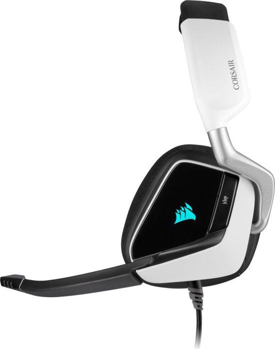 Žaidimų ausinės Corsair VOID RGB ELITE USB 7.1 erdvinis garsas White |  Varle.lt