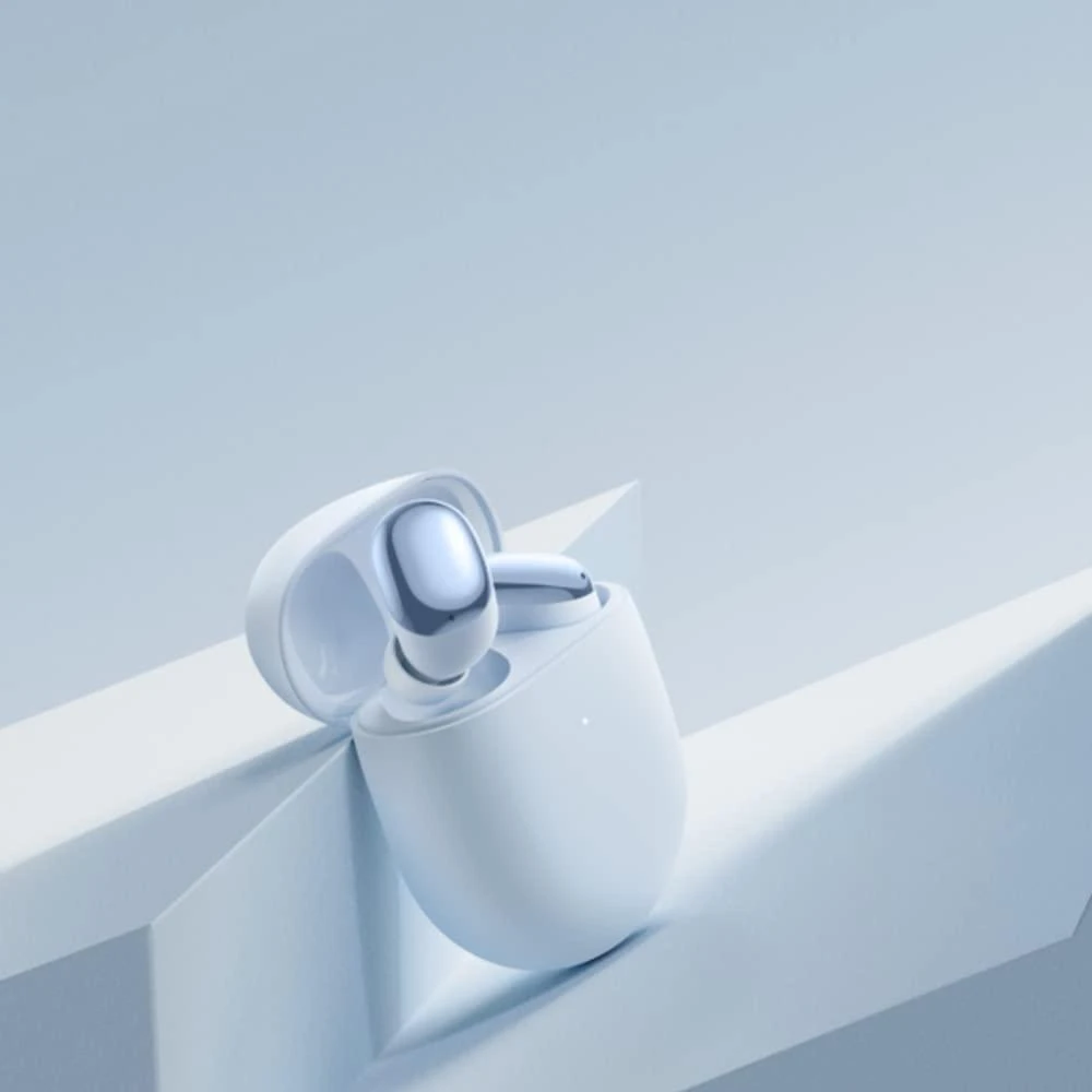 Belaidės ausinės Xiaomi Redmi Buds 4 su aktyviu triukšmo slopinimu, Baltos
