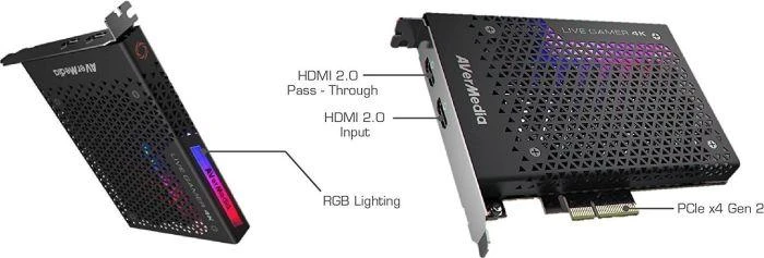 AVerMedia Video Grabber Live Gamer 4K GC573 RGB, PCI-E, 4Kp60 HDR