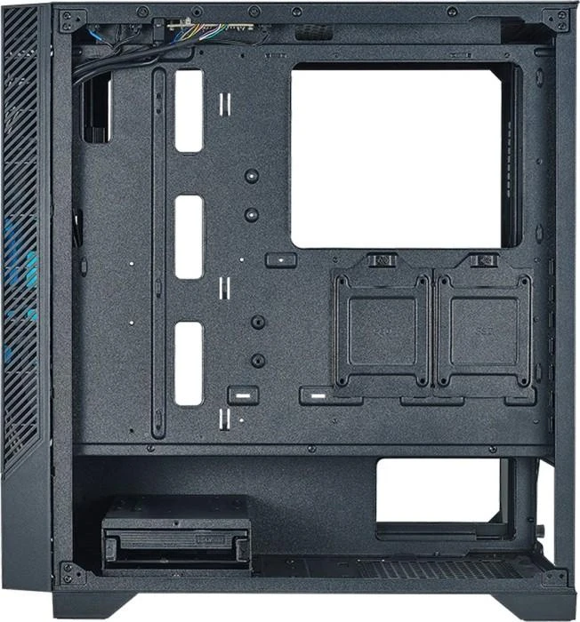 Žaidimų kompiuterio korpusas AZZA Eclipse 440, su 1xARGB Fan, side window made of tempered glass, Without PSU (bottom), CSAZ-440
