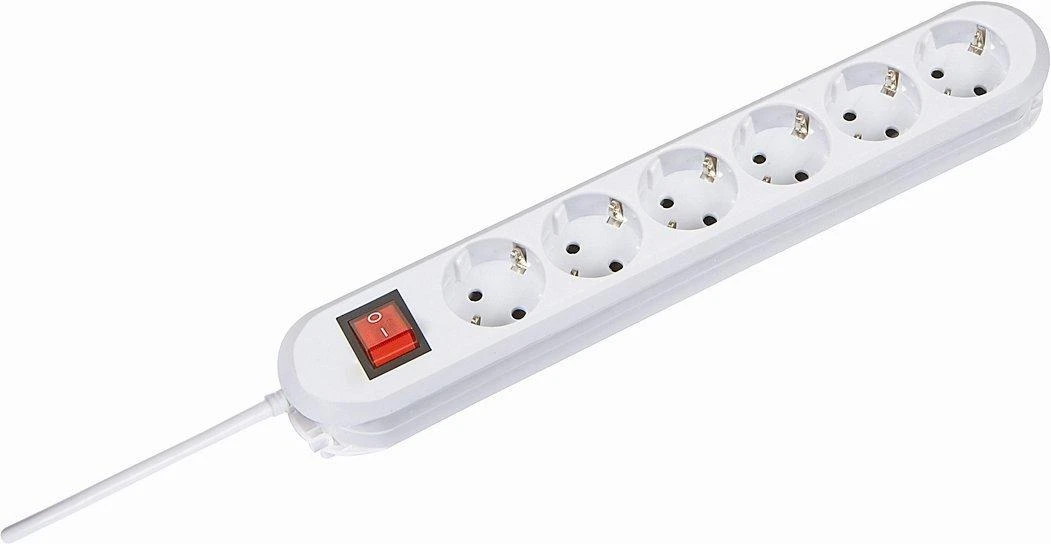 Bachmann lizdų juosta SMART 6 krypčių, balta 5,0 m, su jungikliu