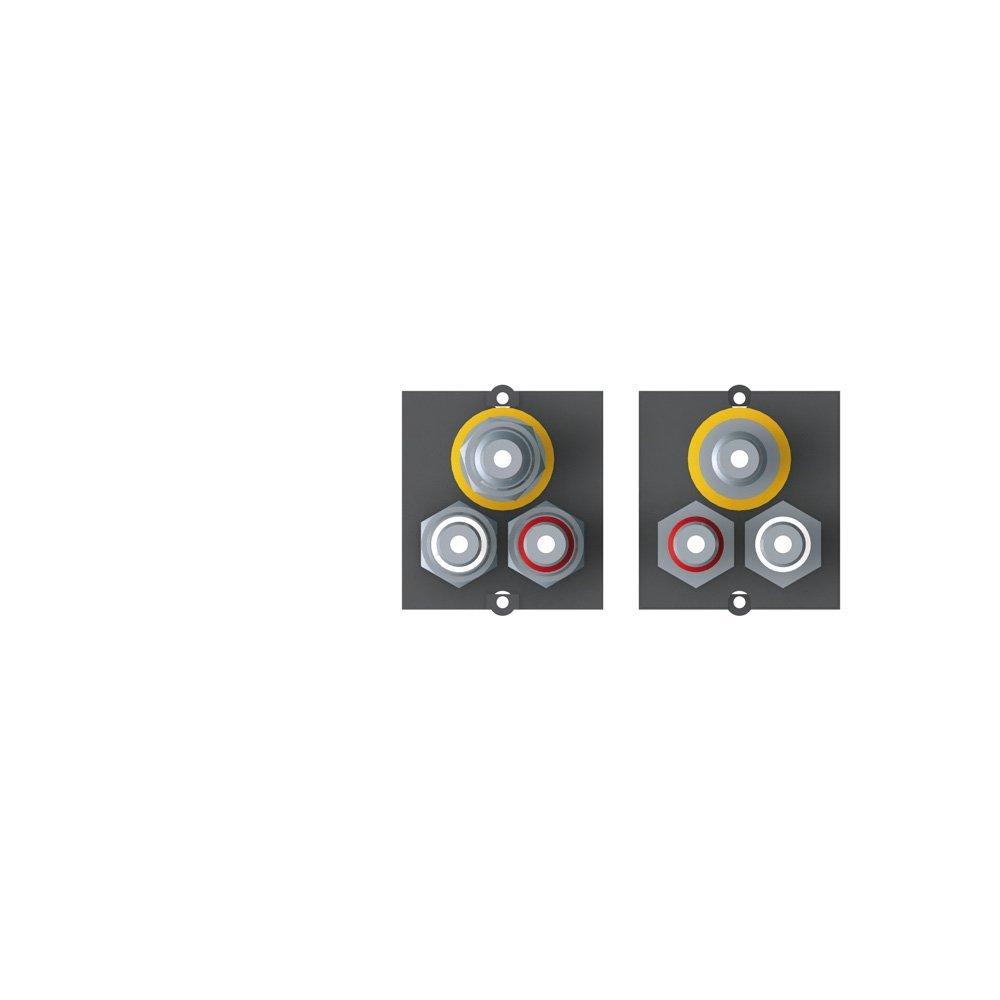 AV adapteris Bachmann RCA (Cinch) x2 - RCA (Cinch) x2, juodas (917.026)