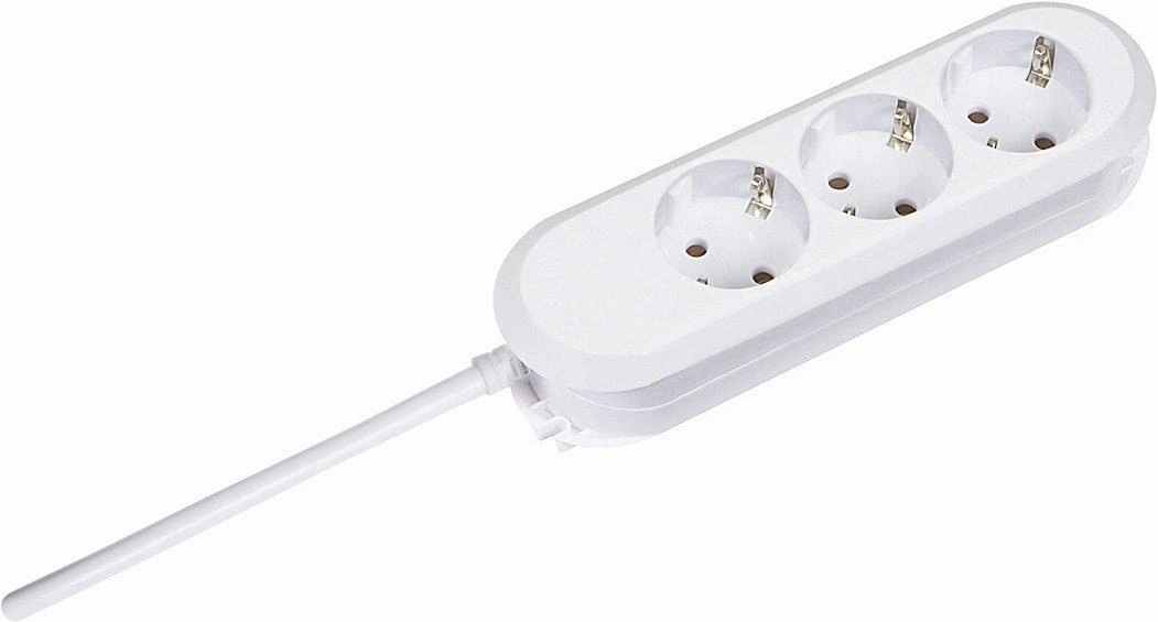 Bachmann lizdų juosta SMART 3 krypčių, balta 5,0 m, be jungiklio